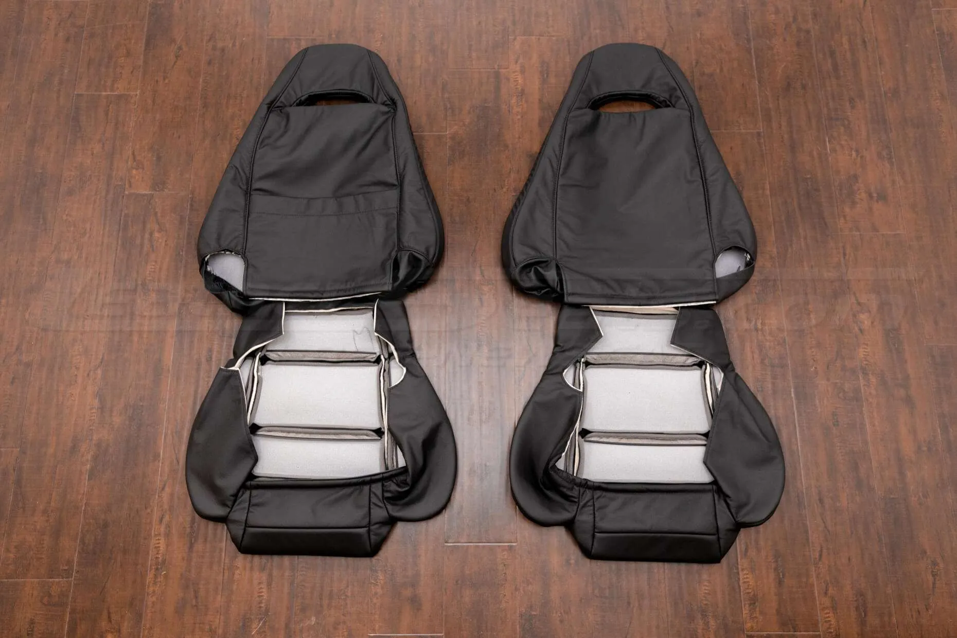 Mazda RX-7 Upholstery kit - Black - Back of front seats