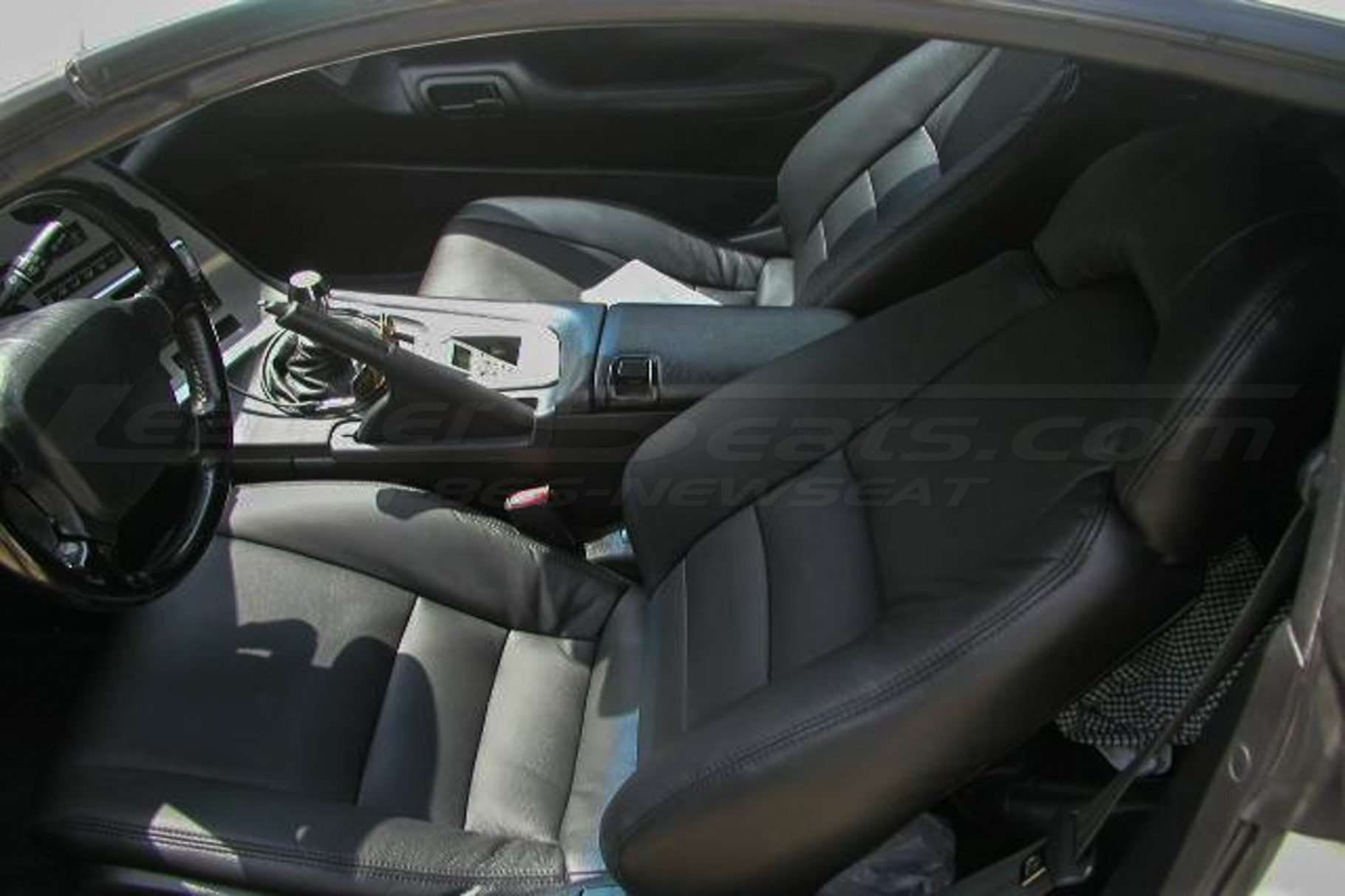 1993-1996 Toyota Supra Upholstery installed kit - Black