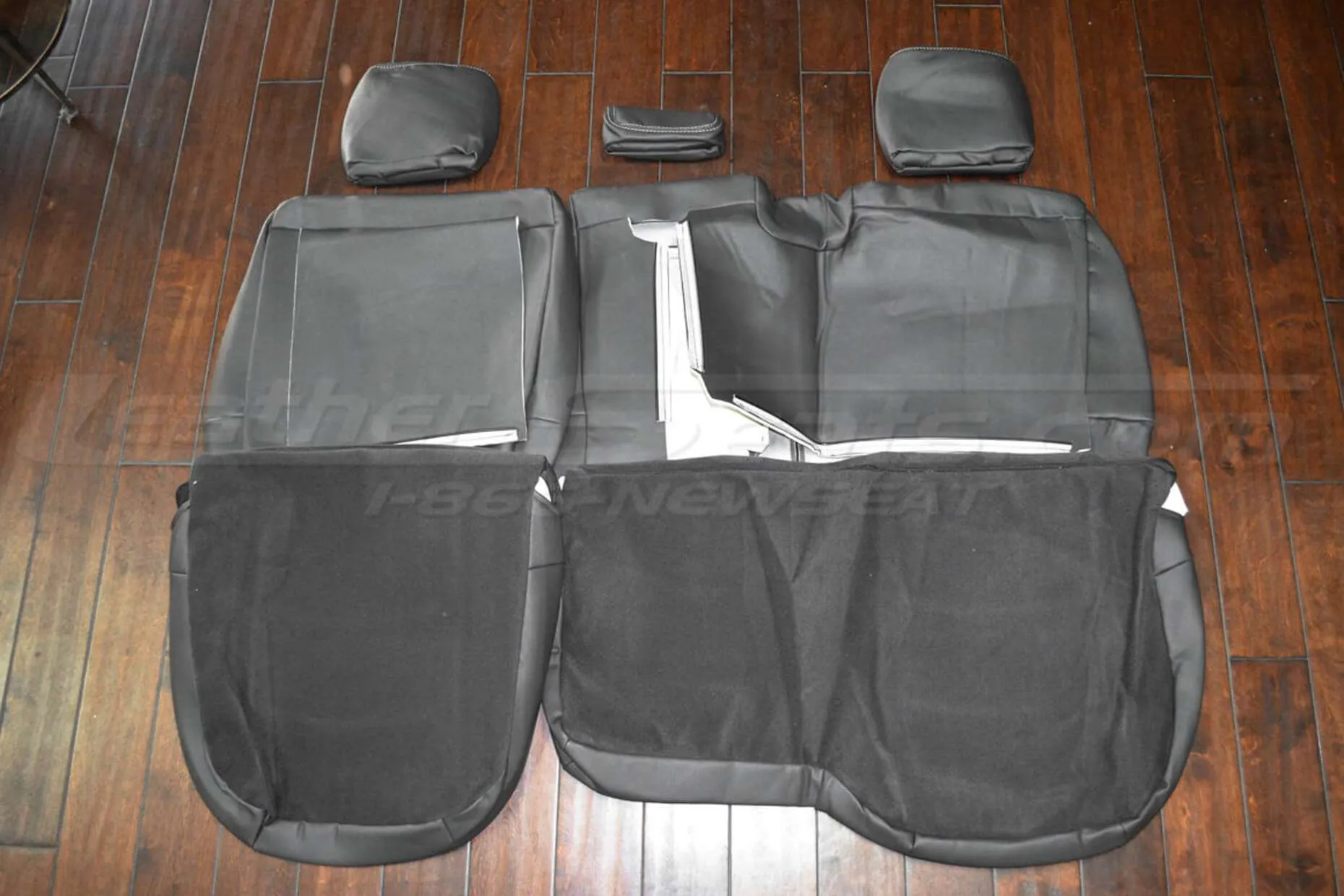 Back view of rear seats