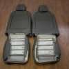 Jeep Wrangler Upholstery Kit - Black - Back view of front seats
