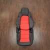 05-13 Chevrolet Corvette Upholstery Kit - Black & Bright Red - Single front seat upholstery