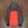 05-13 Chevrolet Corvette Upholstery Kit - Black & Bright Red - Front seat backrest
