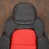 05-13 Chevrolet Corvette Upholstery Kit - Black & Bright Red - Headrest & upper insert