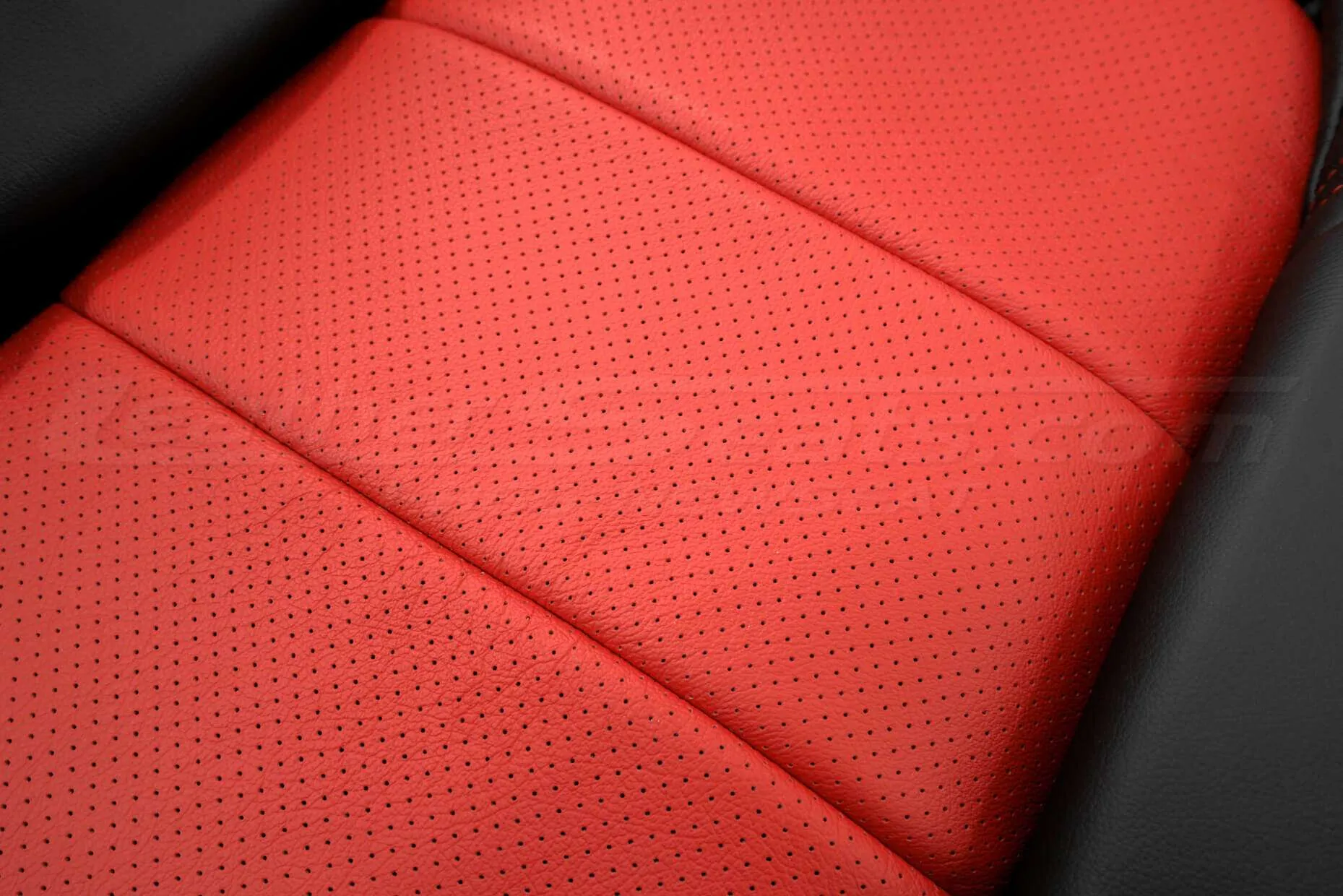 05-13 Chevrolet Corvette Upholstery Kit - Black & Bright Red - Perforated Insert