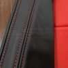 05-13 Chevrolet Corvette Upholstery Kit - Black & Bright Red - Side double- stitching in bright red