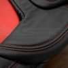 05-13 Chevrolet Corvette Upholstery Kit - Black & Bright Red - Double-Stitching close- up 2