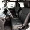 Jeep Wrangler Leather Seats - Black - Front interior drivers side