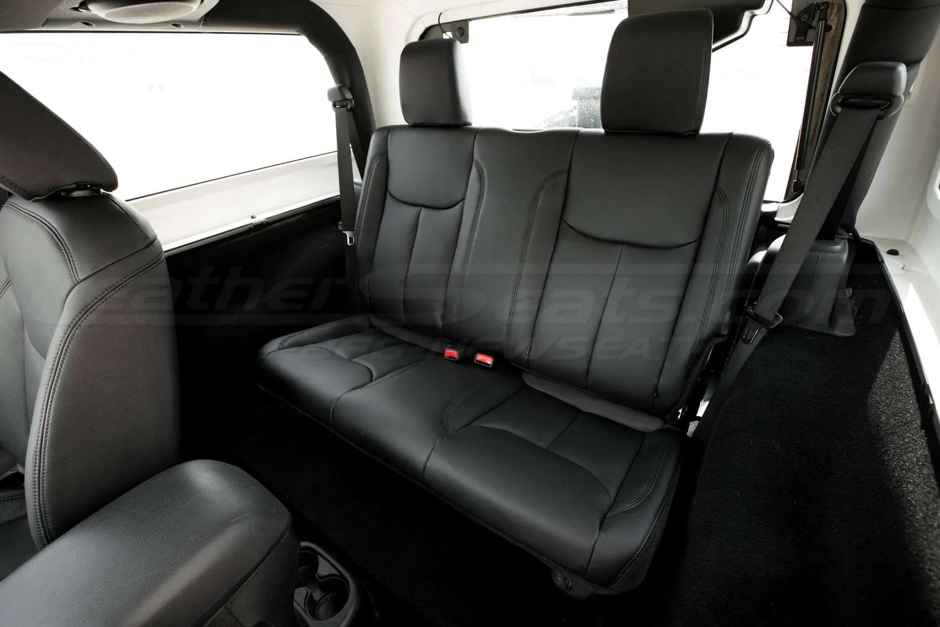 Jeep Wrangler Leather Seats - Black - Rear seats