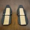 Jeep Wrangler Upholstery Kit - Black & Bisque - Front Seats
