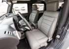 Jeep Wrangler Leather Seats - Light Grey - Front interior from drivers side