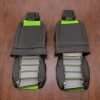 Jeep Wrangler Upholstery Kit - Black & Lime Green - Back of front seats