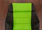 Jeep Wrangler Upholstery Kit - Black & Lime Green - Front backrest close-up