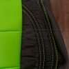 Jeep Wrangler Upholstery Kit - Black & Lime Green - Backrest lime green double-stitching