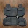 2013-2018 Jeep Wrangler Bespoked Leather Seats - Black & Cobalt - Rear seats