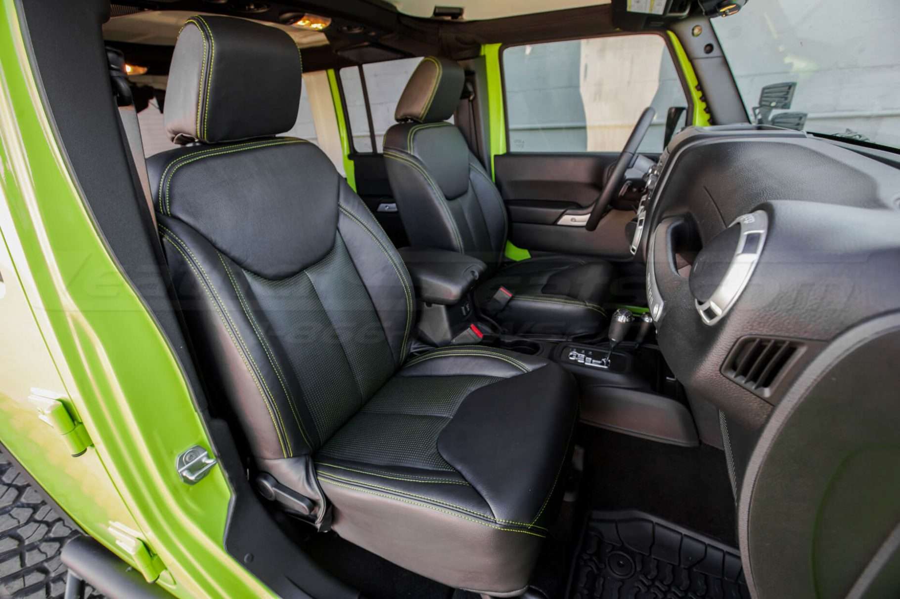 2013-2018 Jeep Wrangler install - Black & Piazza Green