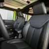Jeep Wrangler Installed Leather Seats - Black & Piazza Green - Front backrest and. headrest