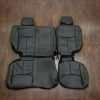Jeep Wrangler Leather Seats - Black & Piazza Green - Rear seats