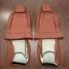 Jeep Wrangler Reticulated Upholstery Kit - Mitt Brown - Back view of front seats