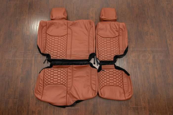 Jeep Wrangler Reticulated Upholstery Kit - Mitt Brown - Rear seats
