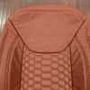 Jeep Wrangler Reticulated Upholstery Kit - Mitt Brown - Upper section of front backrest