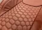 Jeep Wrangler Reticulated Upholstery Kit - Mitt Brown - Reticulated Hex insert