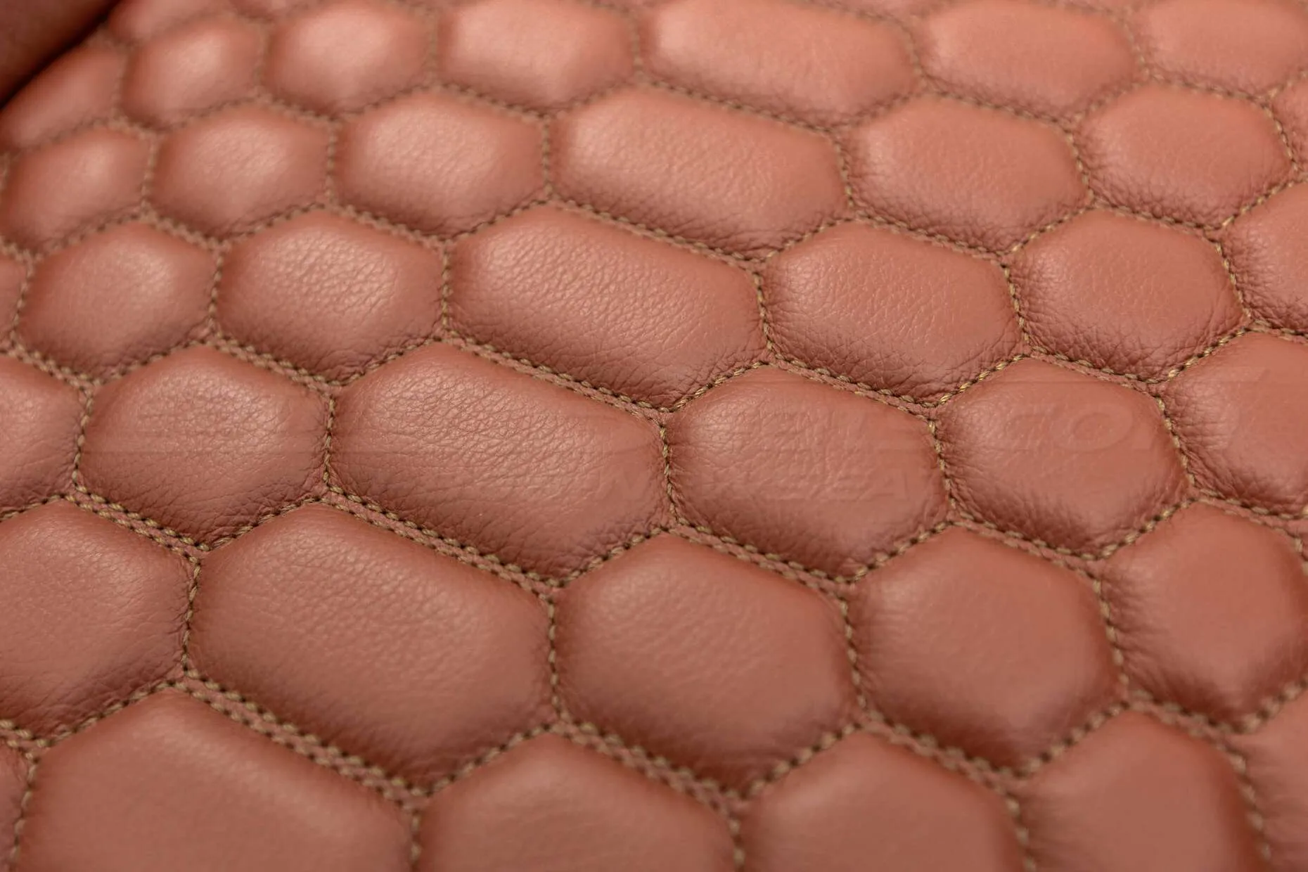 Jeep Wrangler Reticulated Upholstery Kit - Mitt Brown - Reticulated Hex close-up
