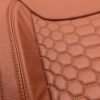 Jeep Wrangler Reticulated Upholstery Kit - Mitt Brown - Reticulated Hex insert with side-stitching