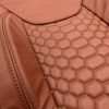 Jeep Wrangler Reticulated Upholstery Kit - Mitt Brown - Reticulated Hex insert with side-stitching alternative view