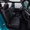 Jeep Wrangler JL Upholstery Kit - Black - Installed - Front interior from passenger side