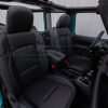 Jeep Wrangler JL Upholstery Kit - Black - Installed - Front seats