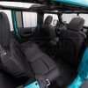 Jeep Wrangler JL Upholstery Kit - Black - Installed - Rear seats & back of front seats