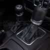 Jeep Wrangler JL Upholstery Kit - Black - Installed - Custom shift boot close-up