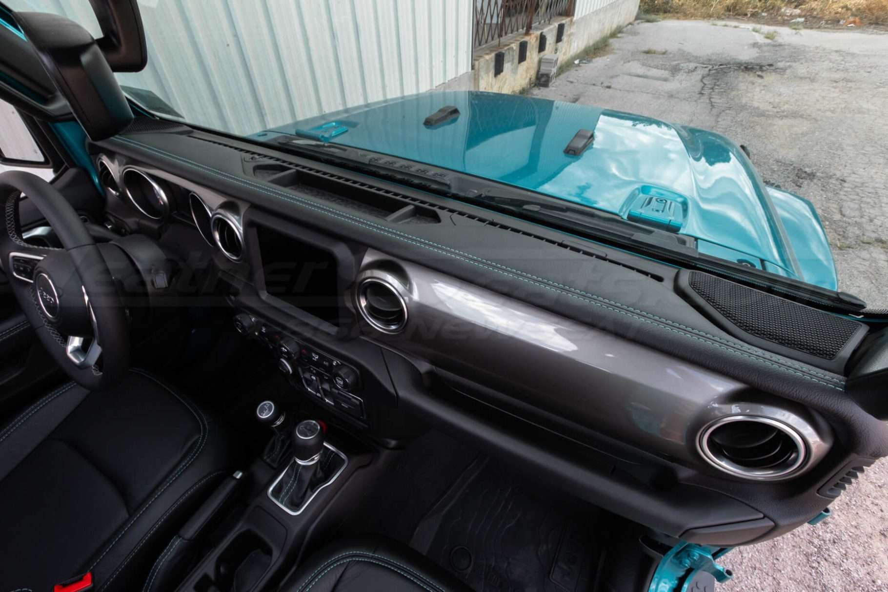 Jeep Wrangler JL Upholstery Kit - Black - Installed - Custom dashboard cover