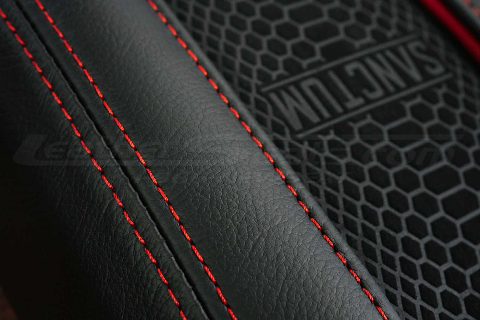 Sanctum Wireless Charging Console -Side double-stitching