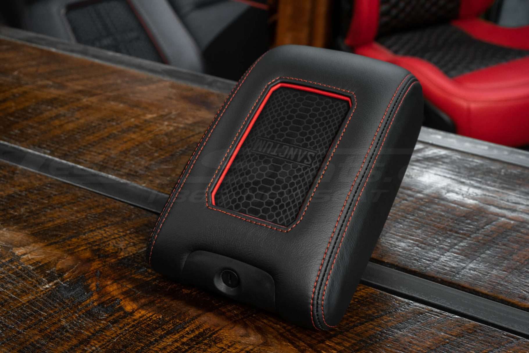 Custom Jeep phone charging console