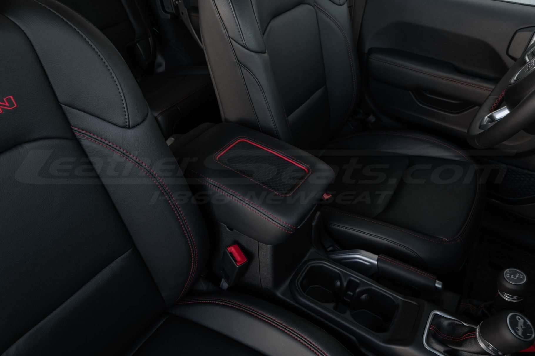 Custom Jeep interior with charging console