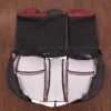 2016-2021 Honda Civic Leather Seat Upholstery - Black & Cardinal - Back view of rear seats