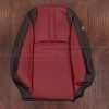 2016-2021 Honda Civic Leather Seat Upholstery - Black & Cardinal - Front backrest