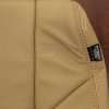 Close up of stitching & airbag tag - Honda Accord Bamboo kit