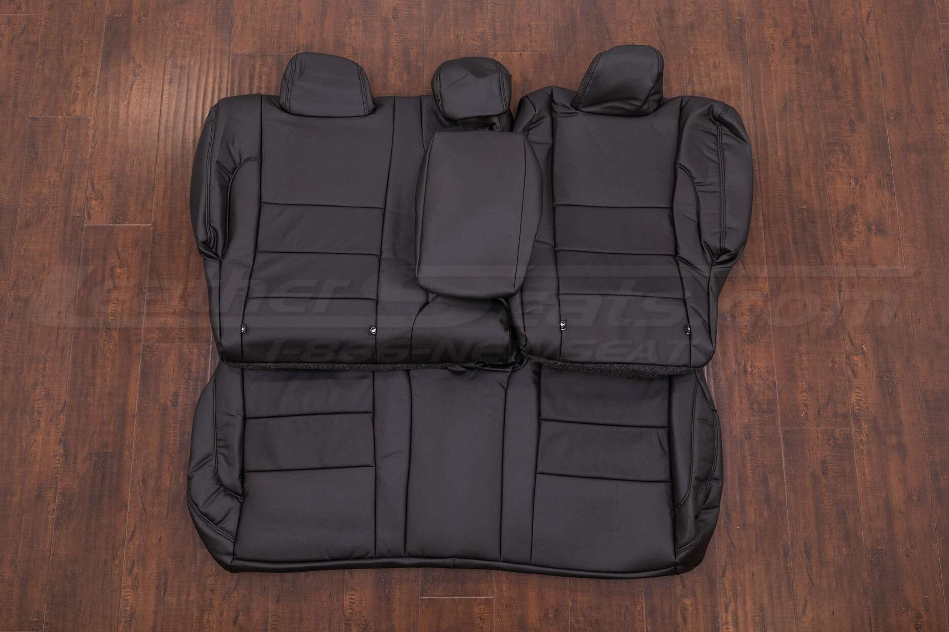 Toyota Highlander Leather Kit - Black - Rear seat upholstery with armrest