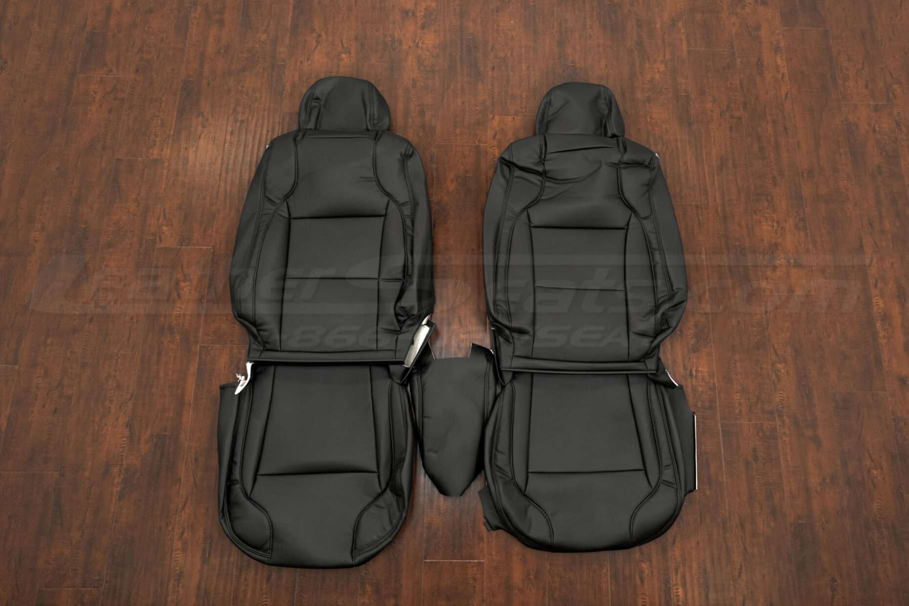 Ford Taurus Leather Upholstery Kit - Black - Front seats with console