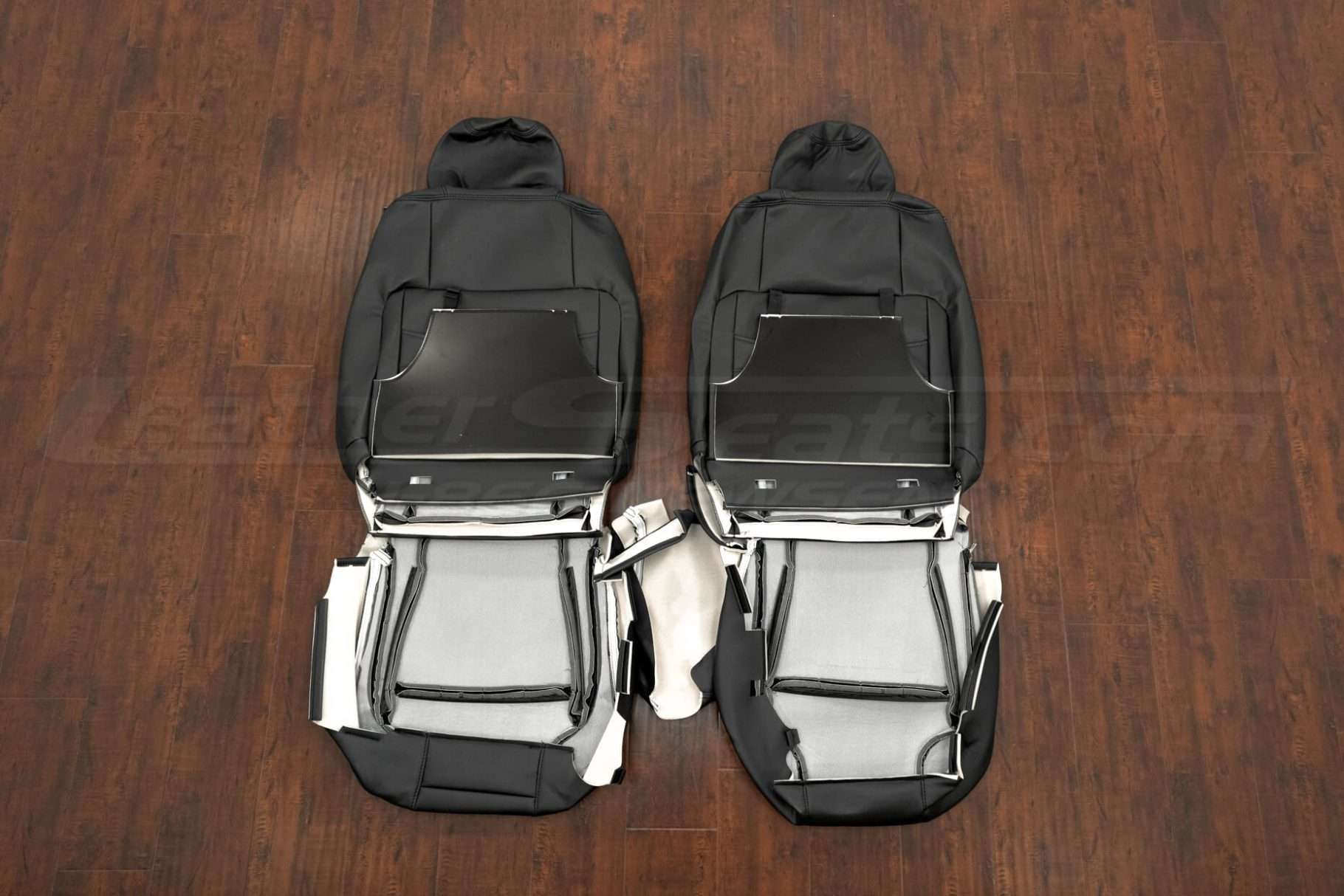 Ford Taurus Leather Upholstery Kit - Black - Back view of front seats