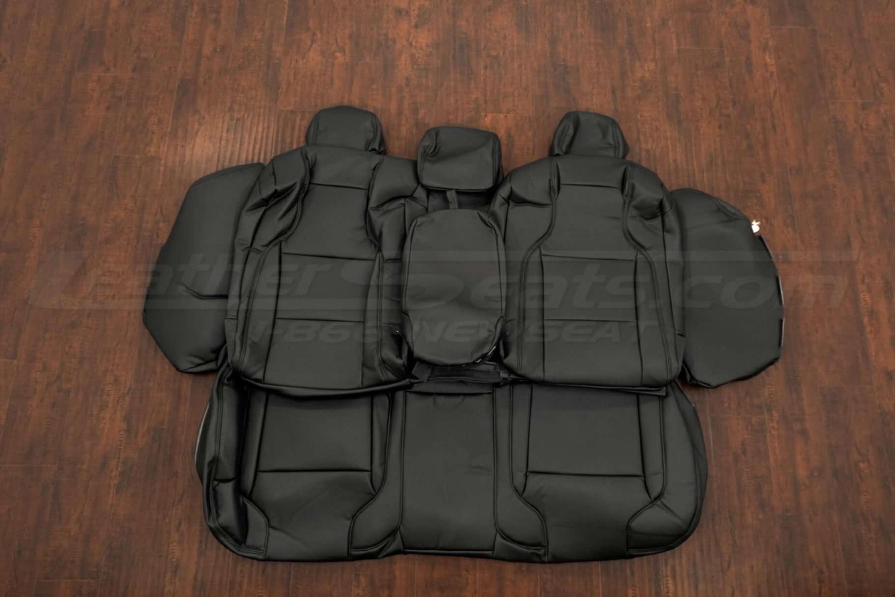 Ford Taurus Leather Upholstery Kit - Black - Rear seats with armrest