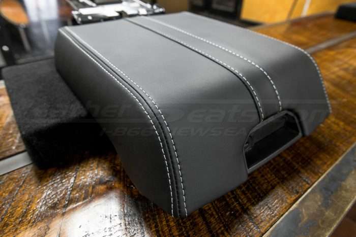 Salusy Leather Car Center Console Armrest Case Cover Compatible with Ford F-150 Raptore 2015-2020 