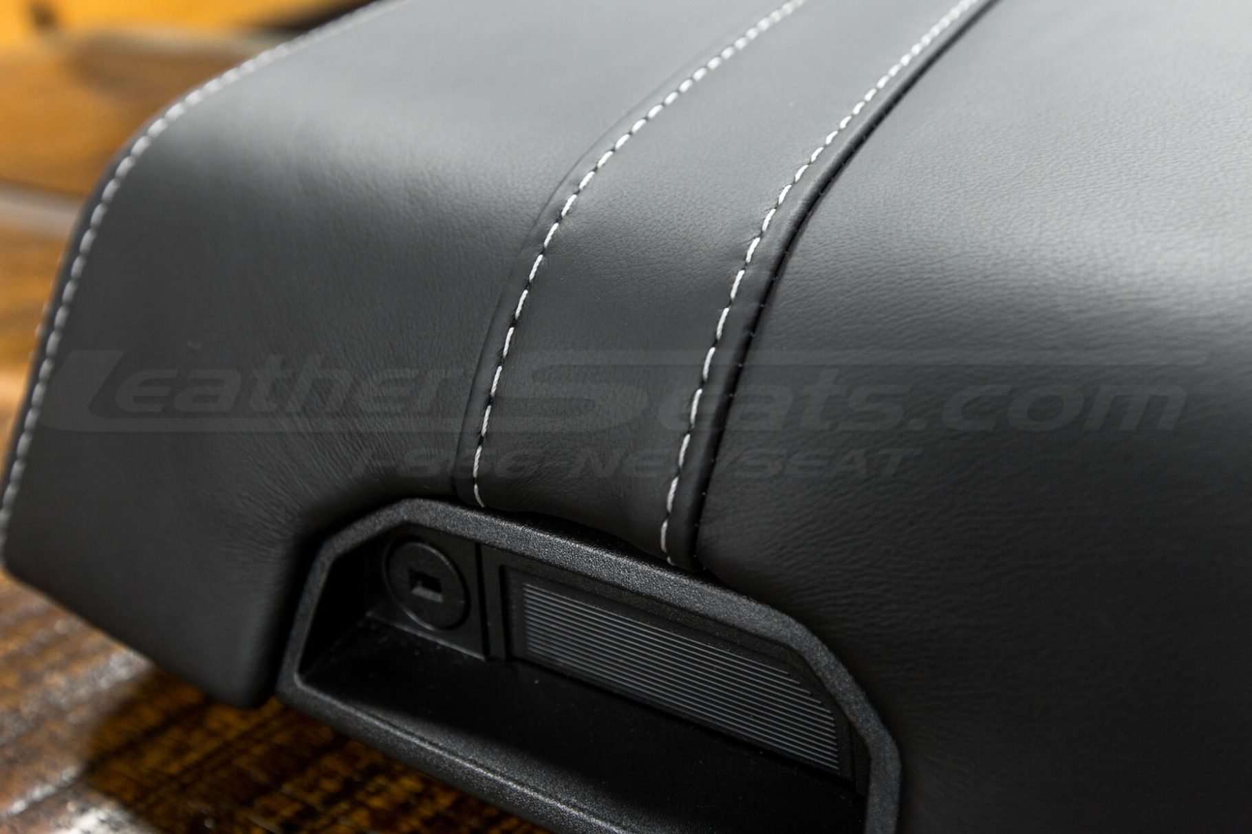 Ford F-150 Console Lid Handle close-up