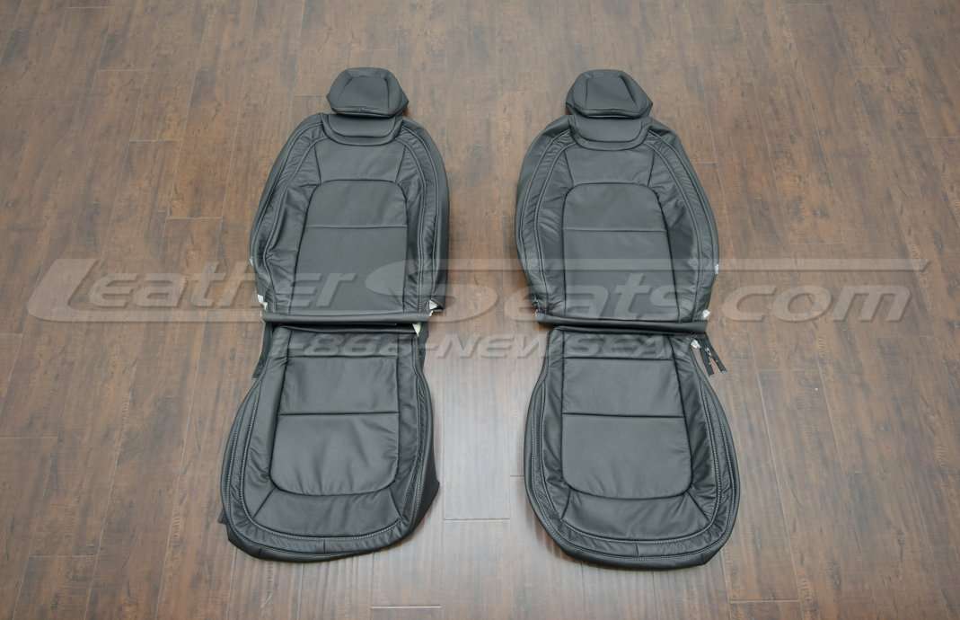 GMC Canyon Leather Upholstery Kit - Black - Front seat upholstery