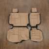 Jeep Wrangler leather kit - Black/Teak - Rear seat upholstery