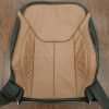 Jeep Wrangler leather kit - Black/Teak - Front backrest upholstery