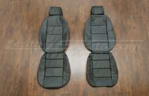BMW Leather upholstery kit - Black - Front seats