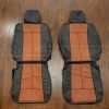 2010-2011 Ford Expedition Leather Kit - Black & Mitt Brown - Front seats